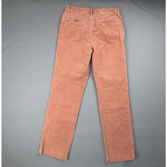 Faherty Brown Corduroy Pants Women 27 Relaxed Wide Leg Patch Pocket Casual - Picture 2 of 10